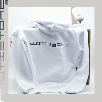 Organic Unisex Hoodie - "Windecht" (Gr. S) (White)