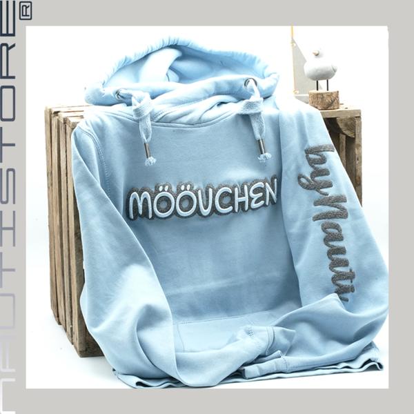 Cross Neck Hoodie - "Möövchen" (Gr. XS-XXL) (10 Farben)